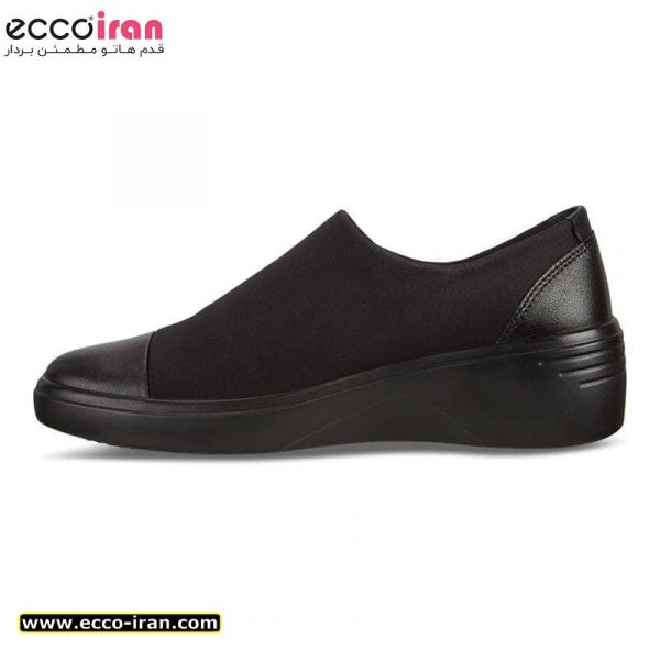 کفش زنانه اکو اصل مدل ECCO SOFT 7 WEDGE W BLACK/BLACK