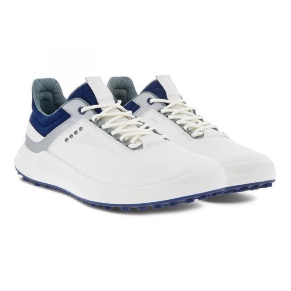 کفش مردانه اکو اصل ECCO M GOLF CORE WHITE/SILVER METALLIC/BLUE DEPTHS